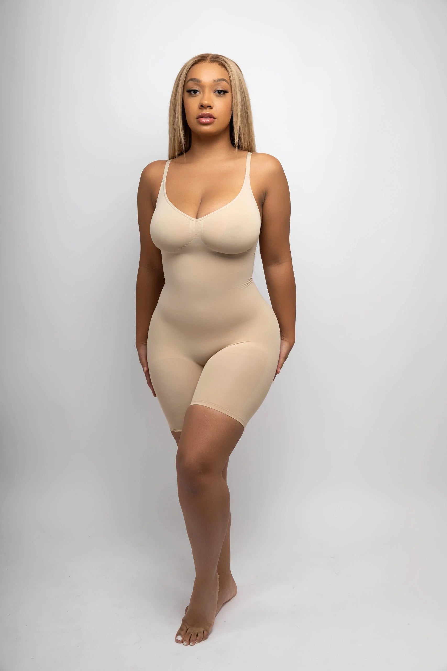Body sculptant sans coutures mi-cuisse